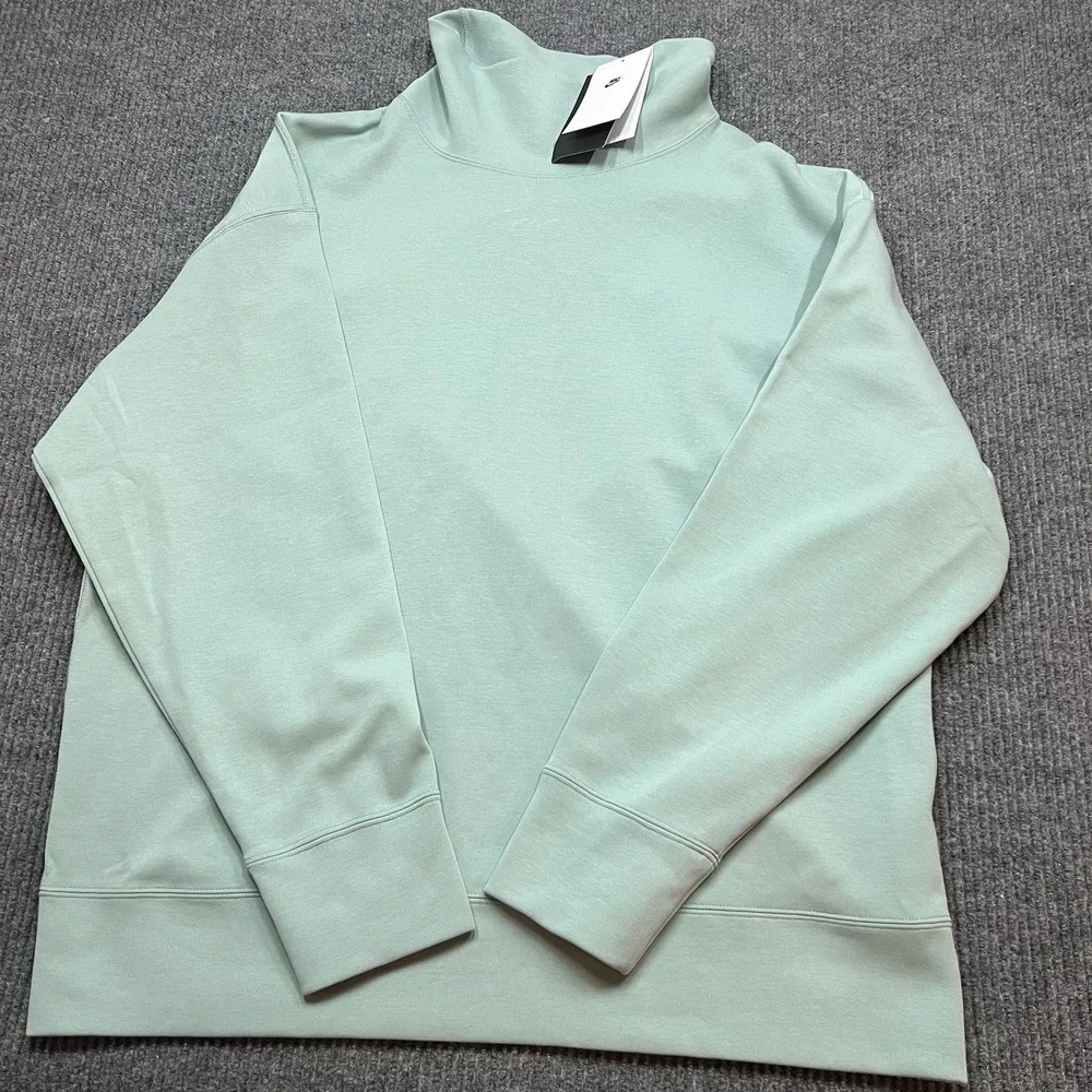 Nike‎ Sportswear Tech Mens Large Turtleneck Sweatshirt Shirt Long Sleeve FB8169